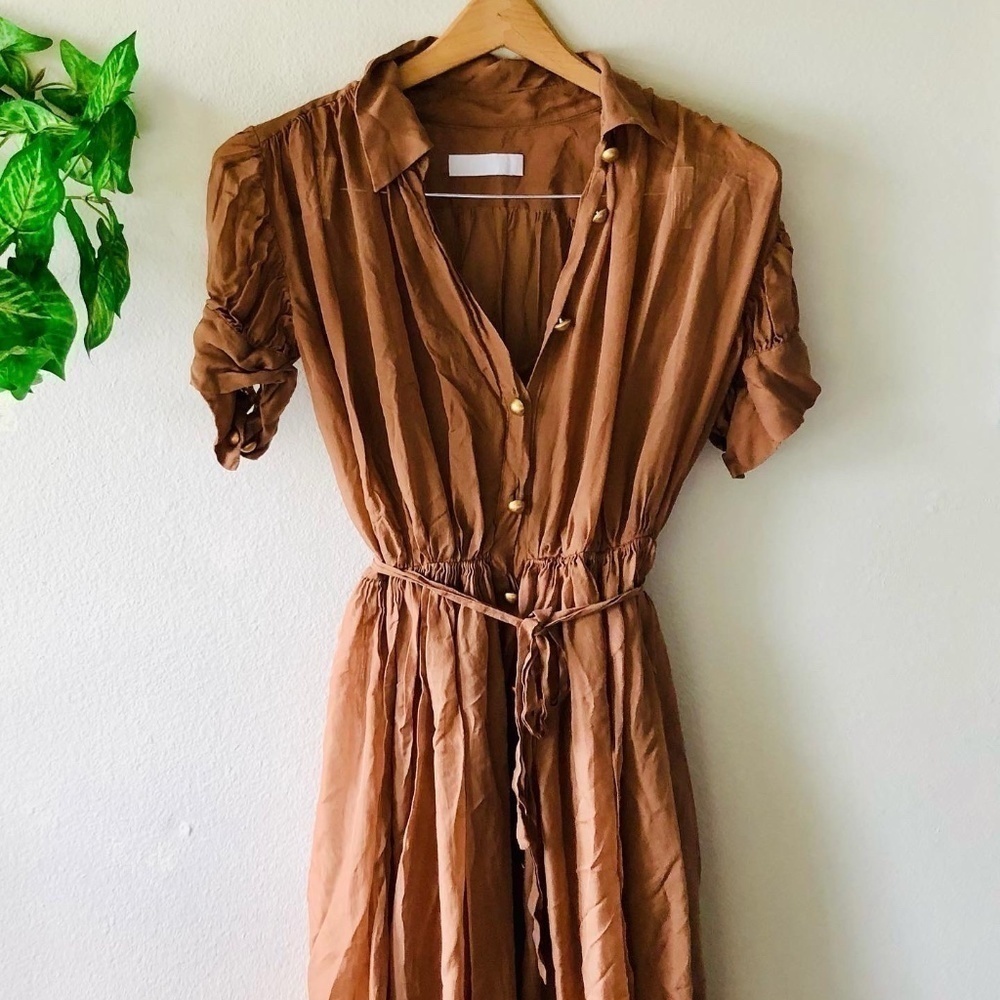 Nicole Farhi Two Piece Silk Slip Dress Set Size 6